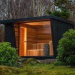 sauna w ogrodzie