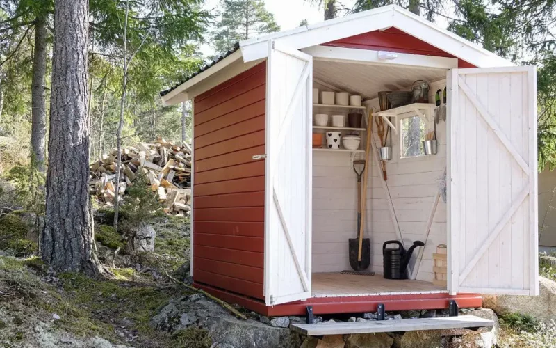 Szopa ogrodowa miejscem do przechowywania