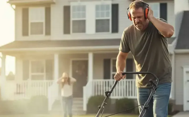 Hałas z kosiarki – przepisy i prawa sąsiadów