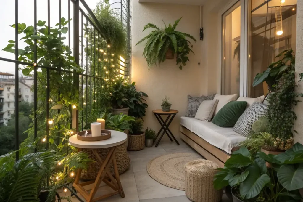 Naturalna osłona balkonowa czyli projekt biofilny