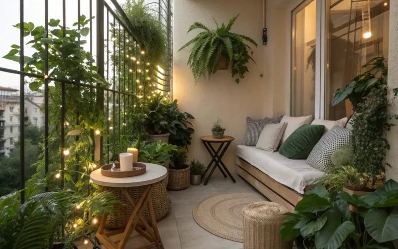 Naturalna osłona balkonowa czyli projekt biofilny